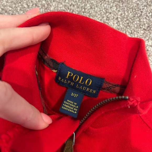 Red Ralph Lauren half zip - Picture 2 of 2